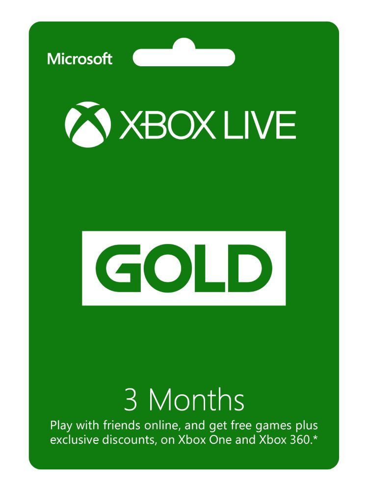 Microsoft Xbox Live Gold Subscription (UAE/KSA) - 3 Months (Digital Code)