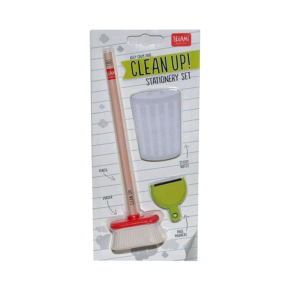 Legami Clean Up Stationery Set Pack (Set of 10)