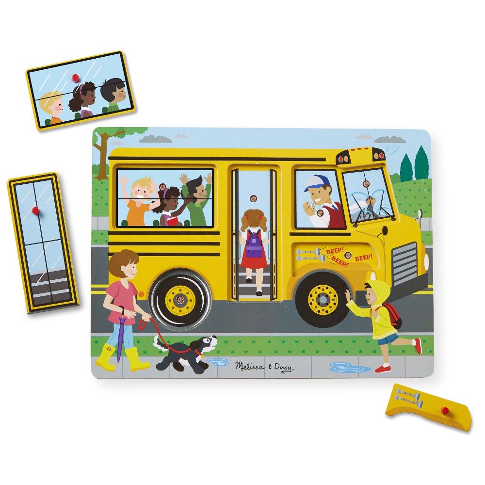 Melissa & Doug The Wheels On The Bus Sound Puzzle