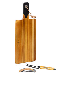 Gentlemen's Hardware Cheese Board & Knife Set with Bottle Opener