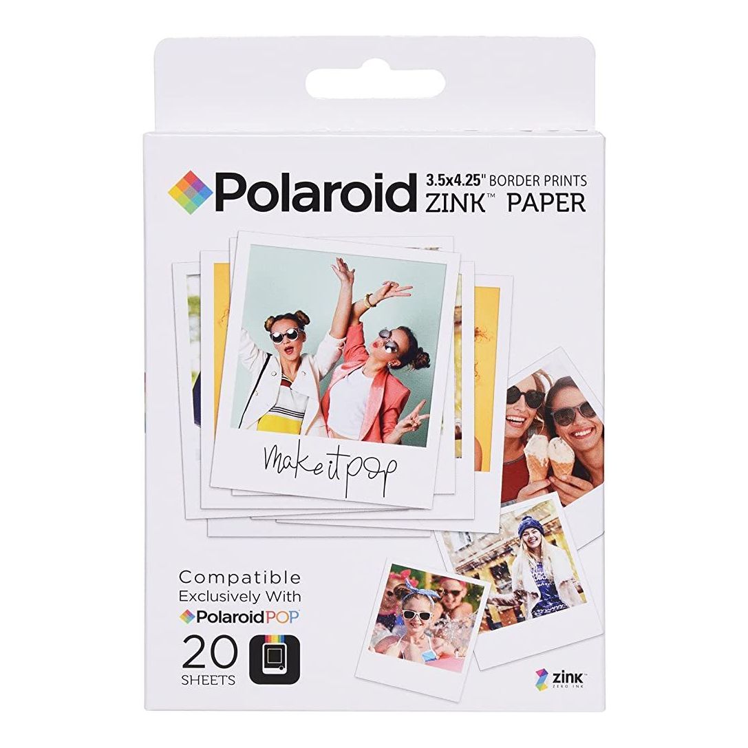Polaroid ZINK 3.5x4.25-Inch - Border Prints Paper (20 Sheets)