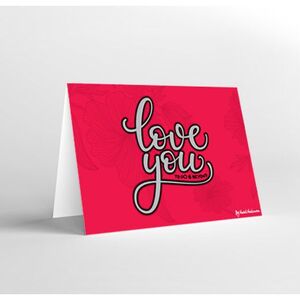 Mukagraf Love You To Infinity & Beyond Greeting Card (17 x 11.5cm)