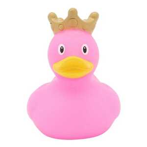 Lilalu Mini Pink Rubber Duck with Crown
