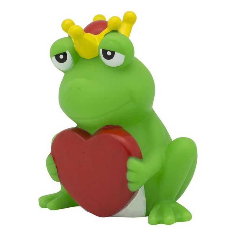 Lilalu Frog with Greeting Heart Small