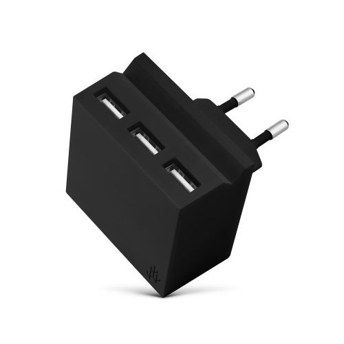 Usbepower Hide Mini Black Wall Charger with Phone Stand