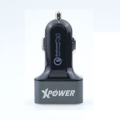 XPower CC2Q3 2nd Generation 2-Port 36W Qc3.0 Black Car Charger