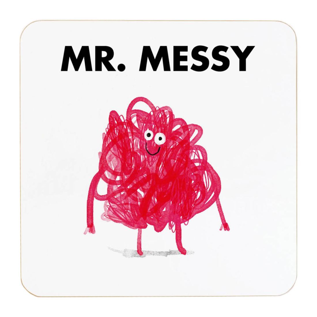 Ohh Deer Mr Messy White/Pink Coaster