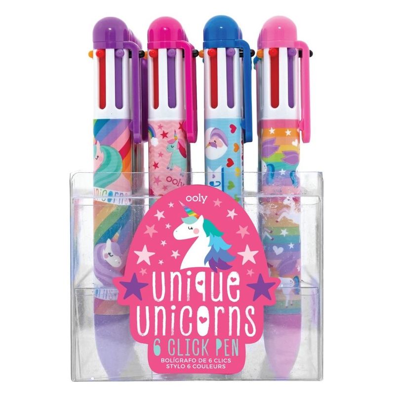 Ooly Unique Unicorns 6 Click Multi Color Pen