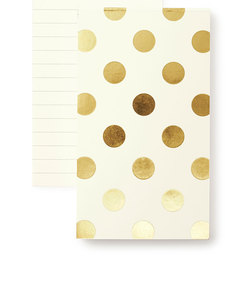 Kate Spade Small Notepad Gold Dots