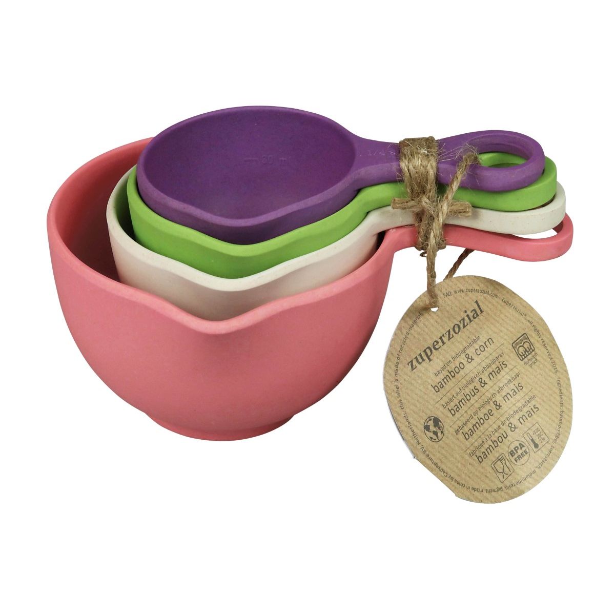 Capventure Cup of Flavor Measuring Cups Rainbow (Set of 4)