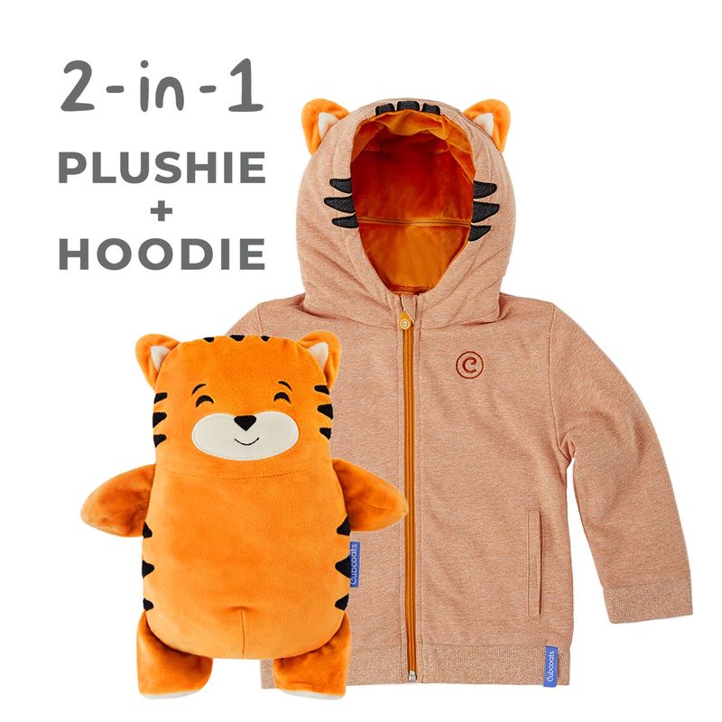 Cubcoats Tomo The Tiger Unisex 2-In-1 Hoodie