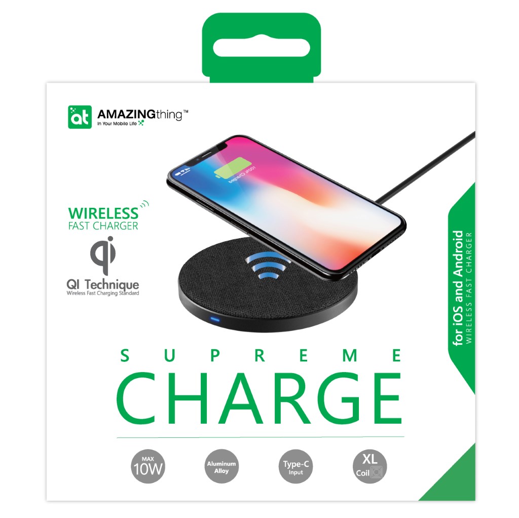 Amazing Thing SQ-02 Black Wireless Fast Charger
