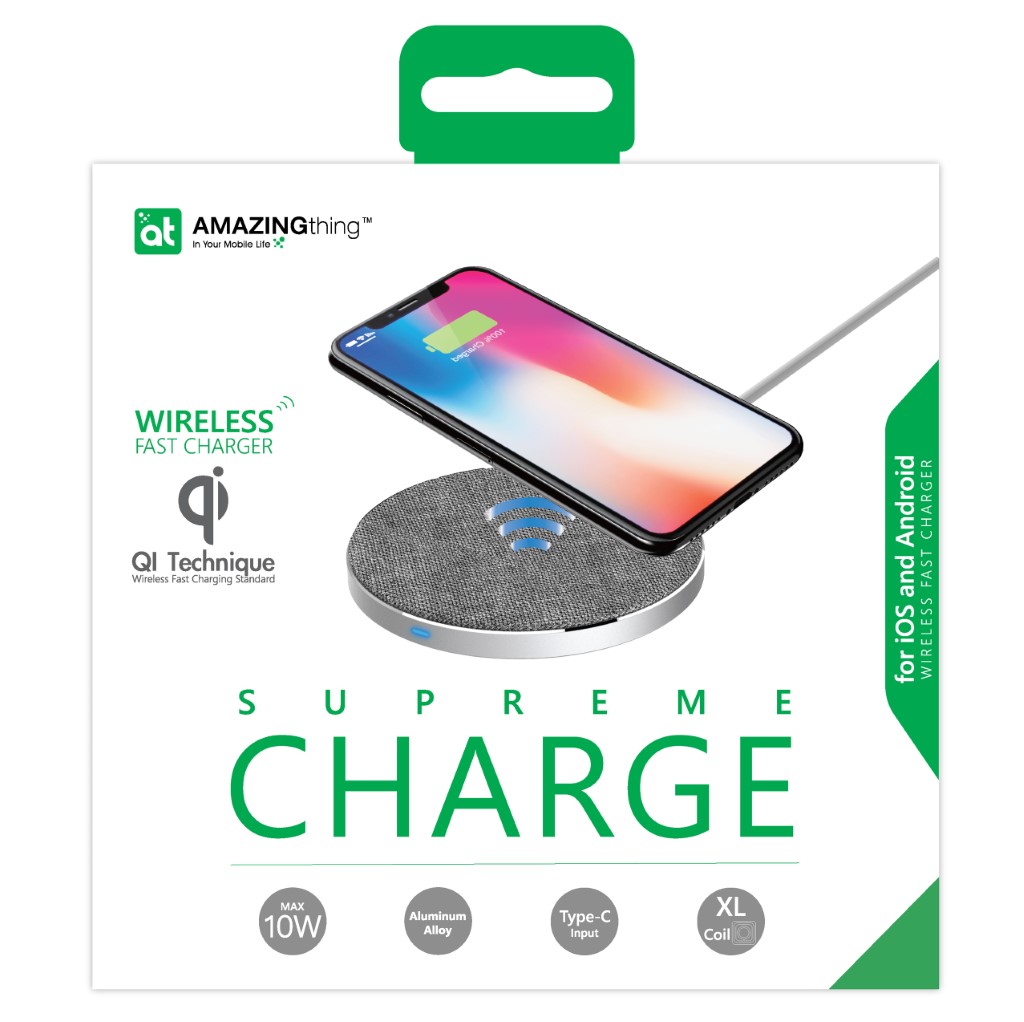Amazing Thing SQ-02 White Wireless Fast Charger