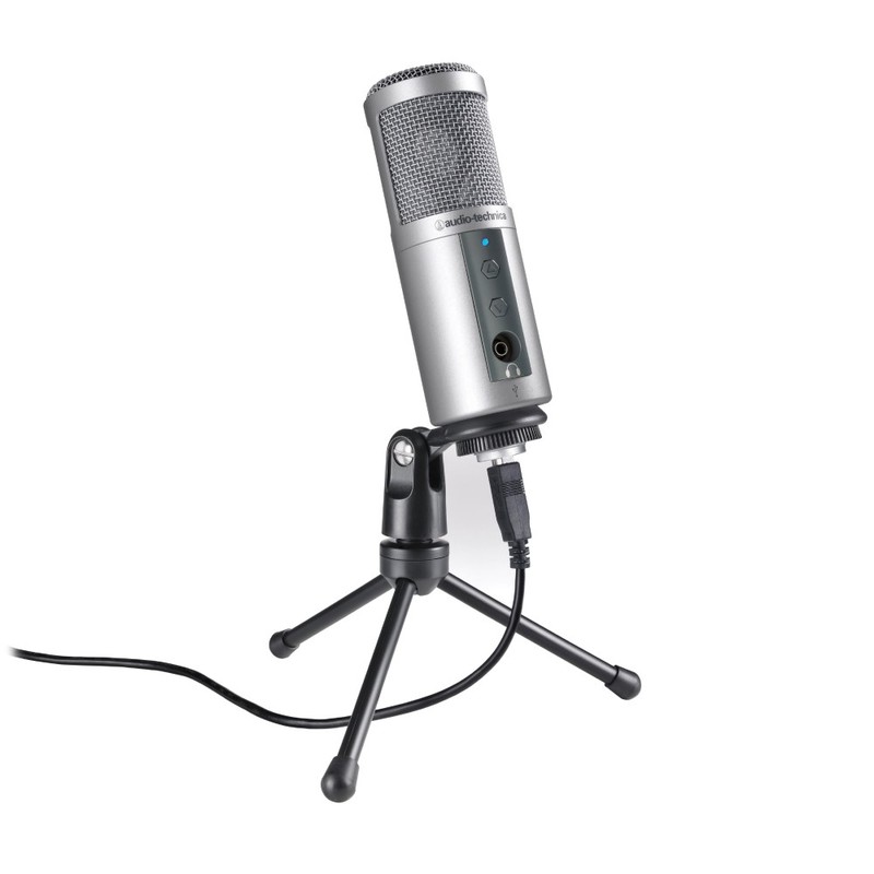 Audio Technica Cardroid Condensor USB Microphone for Podcasting