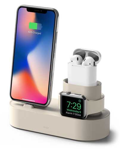 Elago 3-in-1 Classic White Charging Hub for Apple Watch