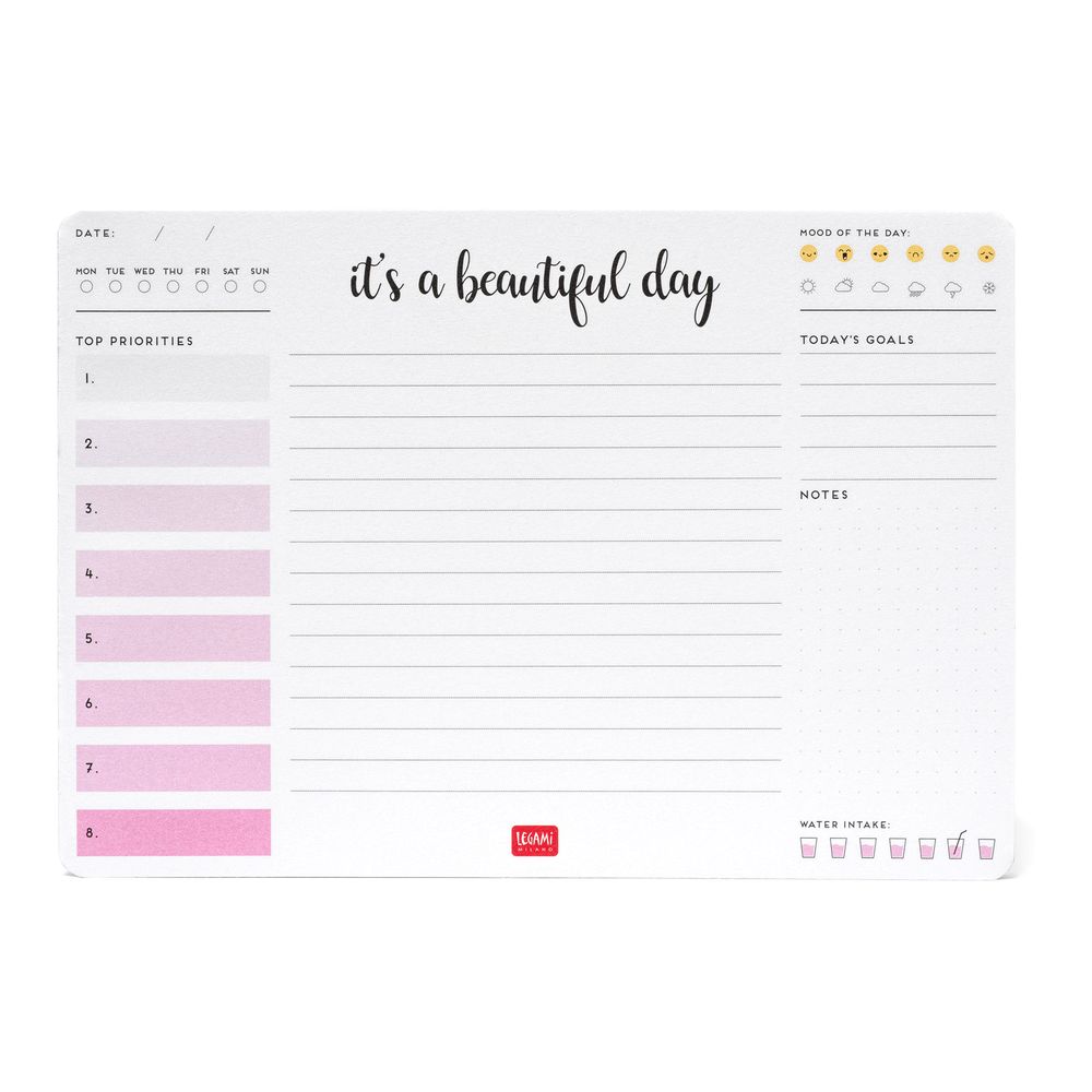Legami Smart Notes Paper Mousepad & Notepad Beautiful Day