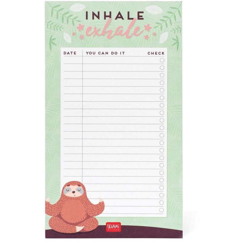 Legami Paper Thoughts Sloth Notepad