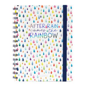 Legami Spiral Large Lined After Rain Notebook
