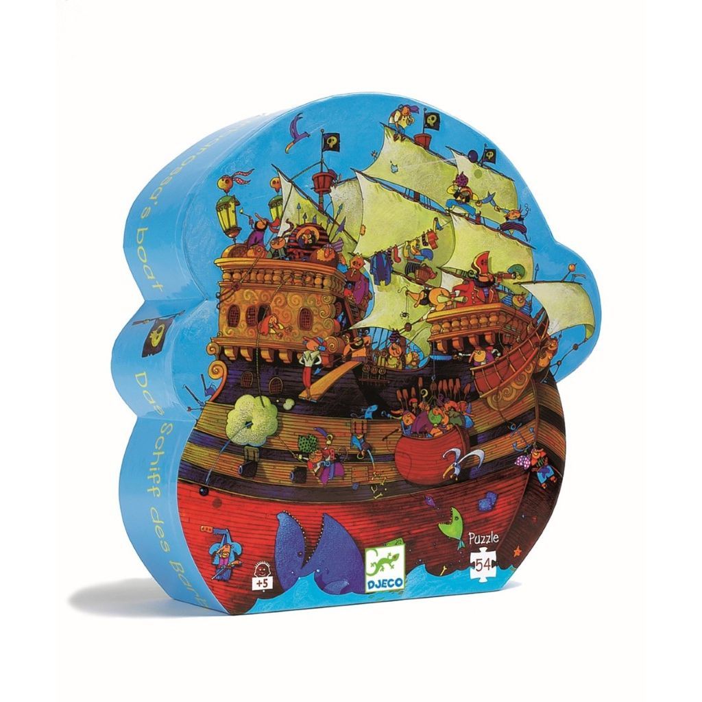 Djeco Silhouette Jigsaw Puzzles Barbarossa's Boat (54 Pieces)