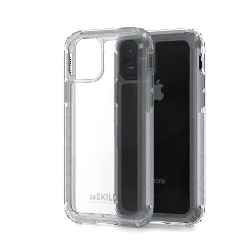 Soskild Defend 2.0 Impact Case Transparent & Tempered Glass Sp for iPhone 11 Pro
