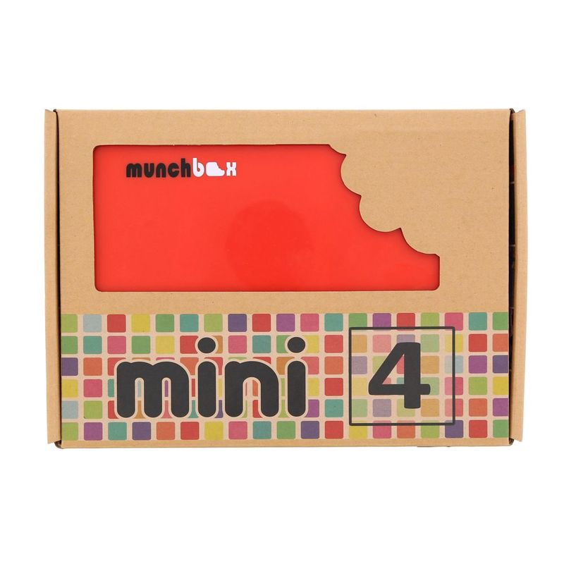 Munchbox Mini4 The Red Back Red/Black/Gray Lunchbox