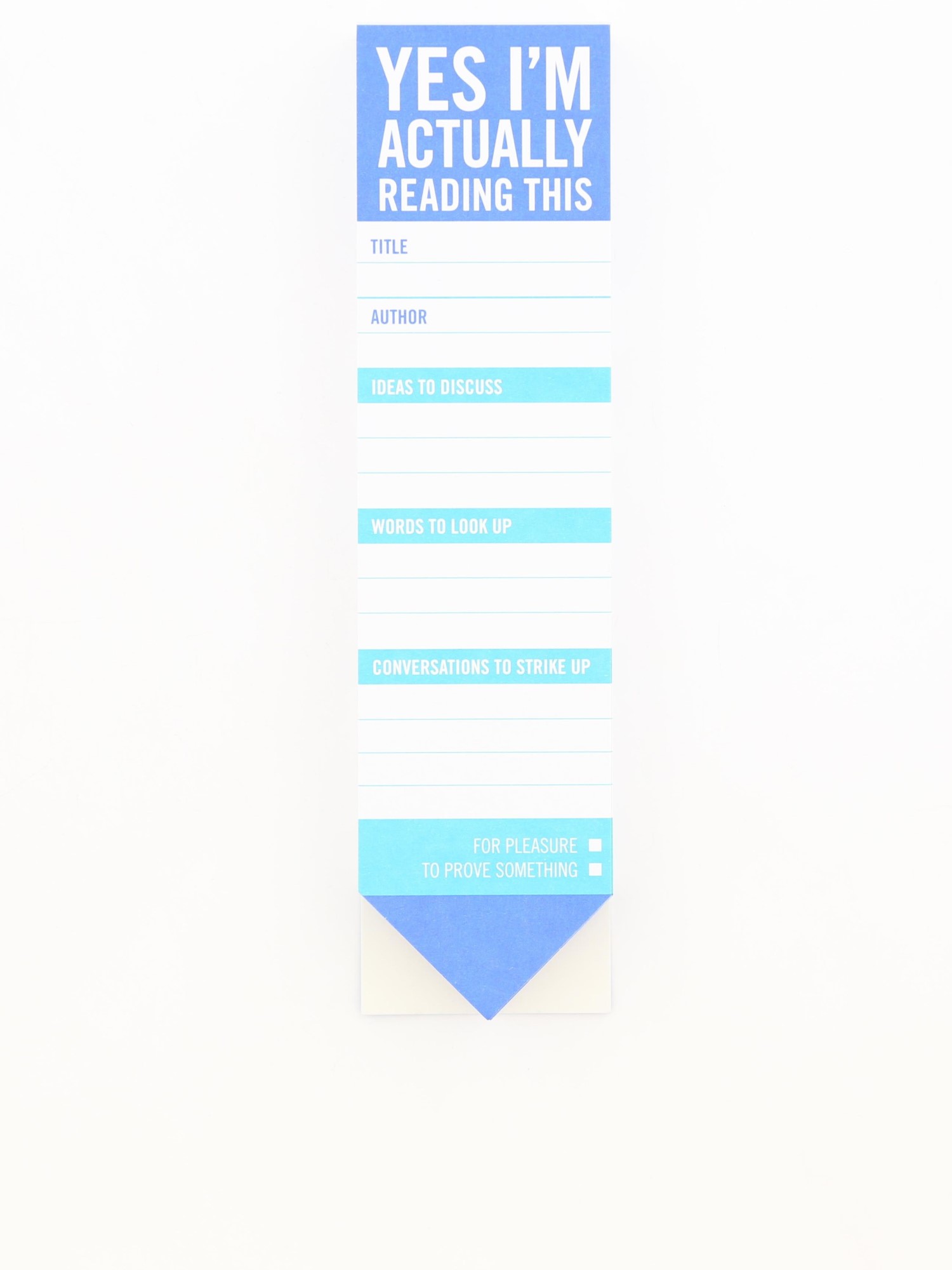 Knock Knock Yes I'm Actually Reading This Bookmark Pad
