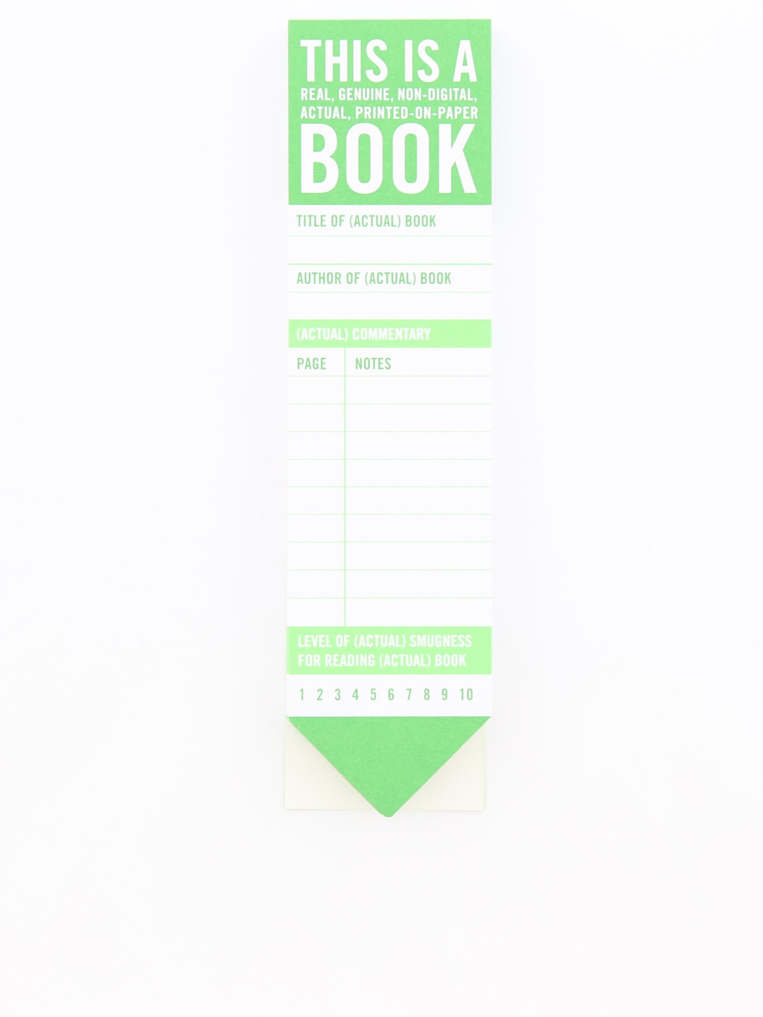 Knock Knock This Is A Book Bookmark Pad