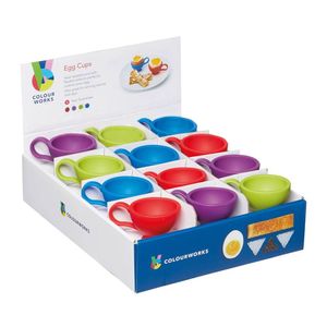 Kitchencraft Colourworks Brights Silicone Silicon Egg Cup (Assortment - Includes 1)