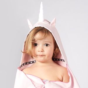 Autonomy Hooded Towel Unicorn Light Pink