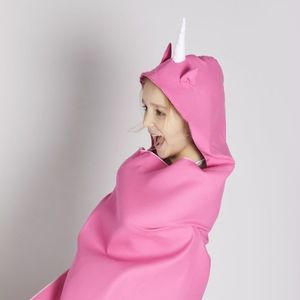 Autonomy Hooded Towel Unicorn Pink