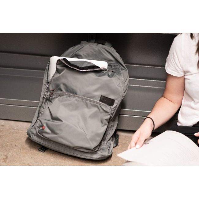 State Bags Lorimer Steel Gray Nylon Backpack