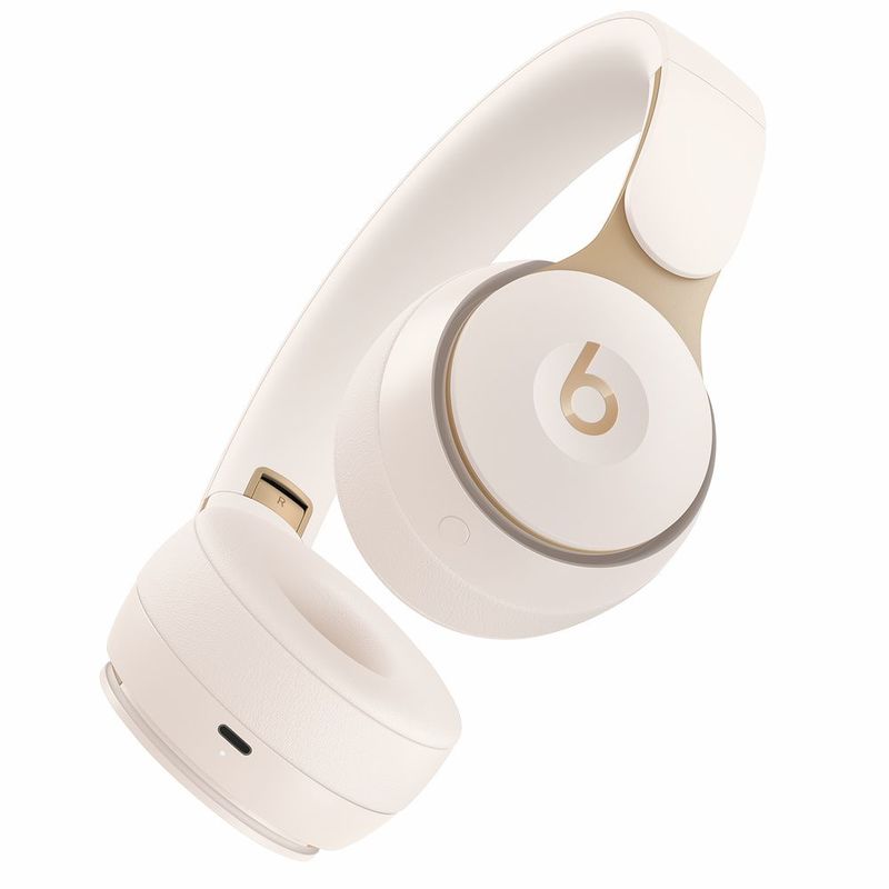 Beats Solo Pro Ivory Wireless Noise-Cancelling On-Ear Headphones