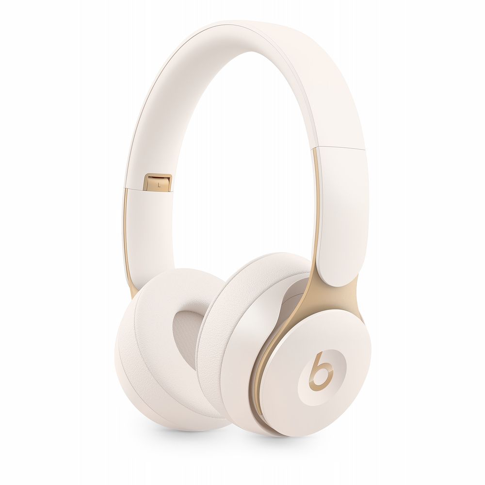 Beats Solo Pro Ivory Wireless Noise-Cancelling On-Ear Headphones