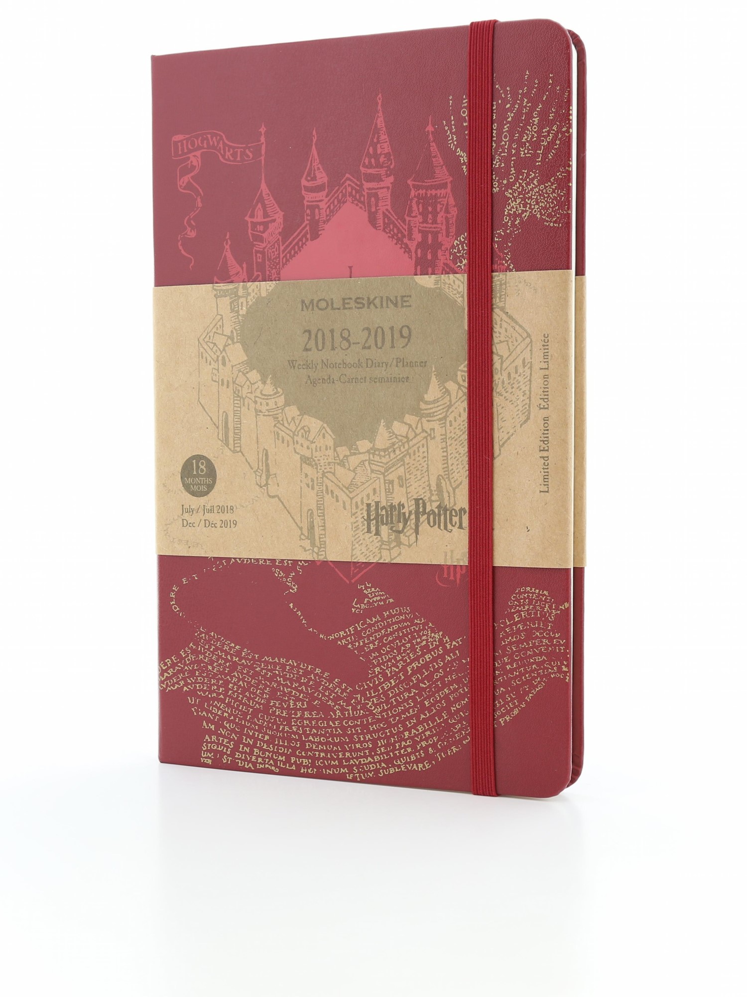 Moleleskine 18M Limited Edition Harry Potter Weekly Notebook Large Red