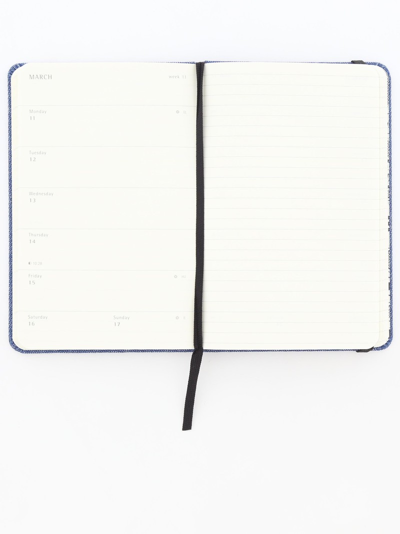 Moleleskine 18M Limited Edition Denim Weekly Notebook Pocket Blue