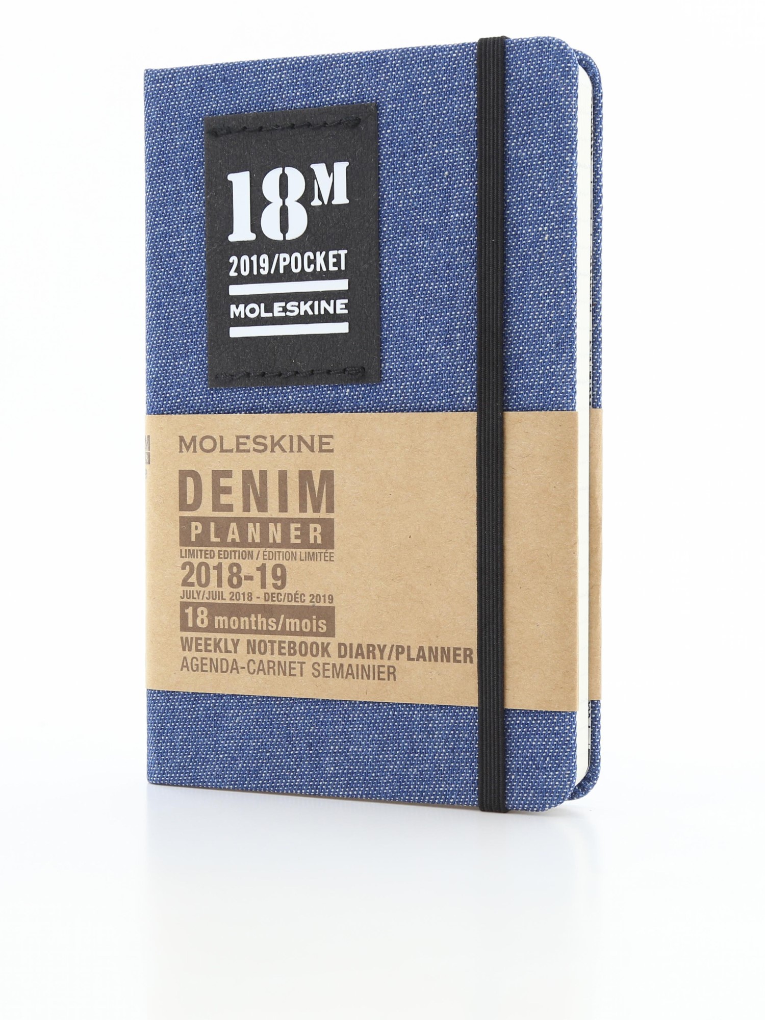 Moleleskine 18M Limited Edition Denim Weekly Notebook Pocket Blue