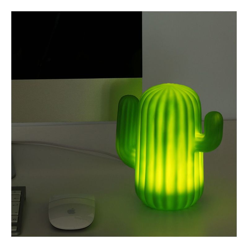 Mustard Cactus LED Lamp