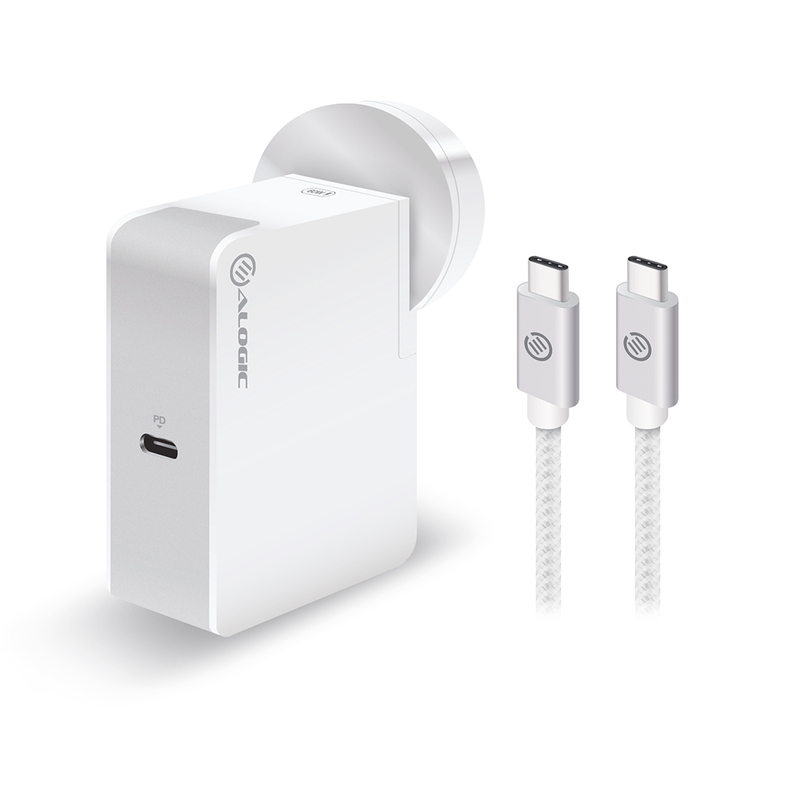 Alogic USB-C Wall Charger 60W Travel Edition With AU/EU/UK/US Plugs & 2M Cable