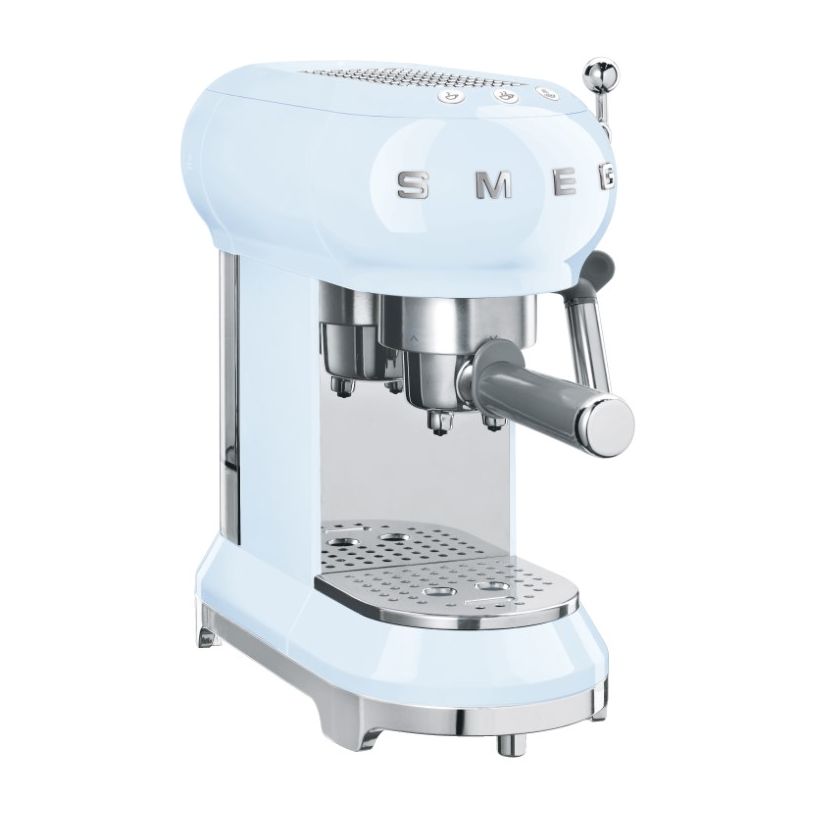 SMEG 50's Retro Style Espresso Coffee Machine - Pastel Blue