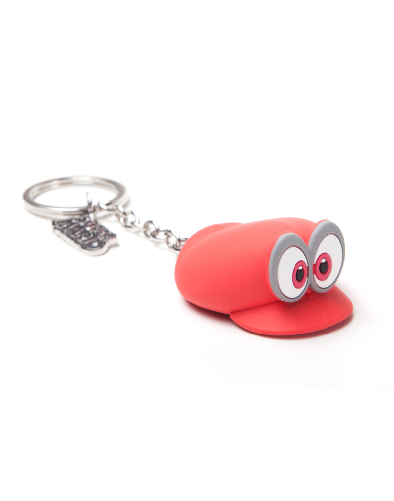 Difuzed Nintendo Mario Odyssey Hat Rubber 3D Red Keychain