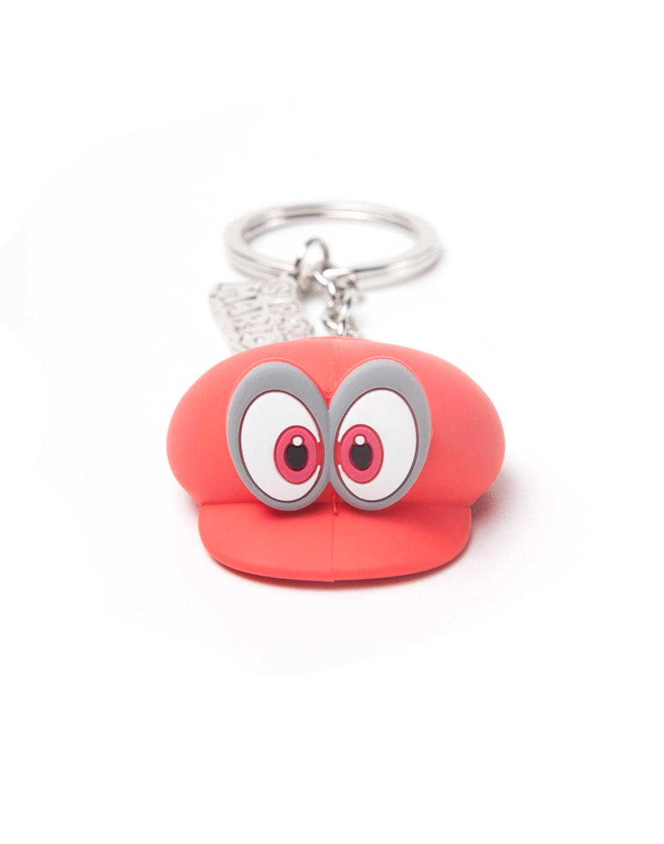 Difuzed Nintendo Mario Odyssey Hat Rubber 3D Red Keychain