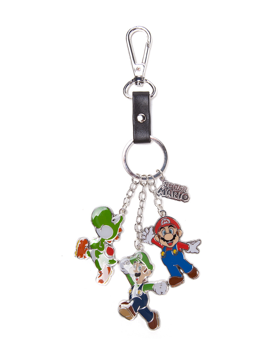 Difuzed Nintendo Luigi/Mario/Yoshi Charms Keychain