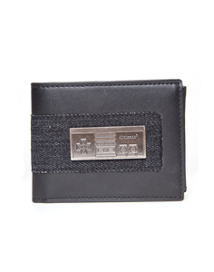 Difuzed Nintendo Printed Nes Logo Etal Controller Bifold Wallet Black