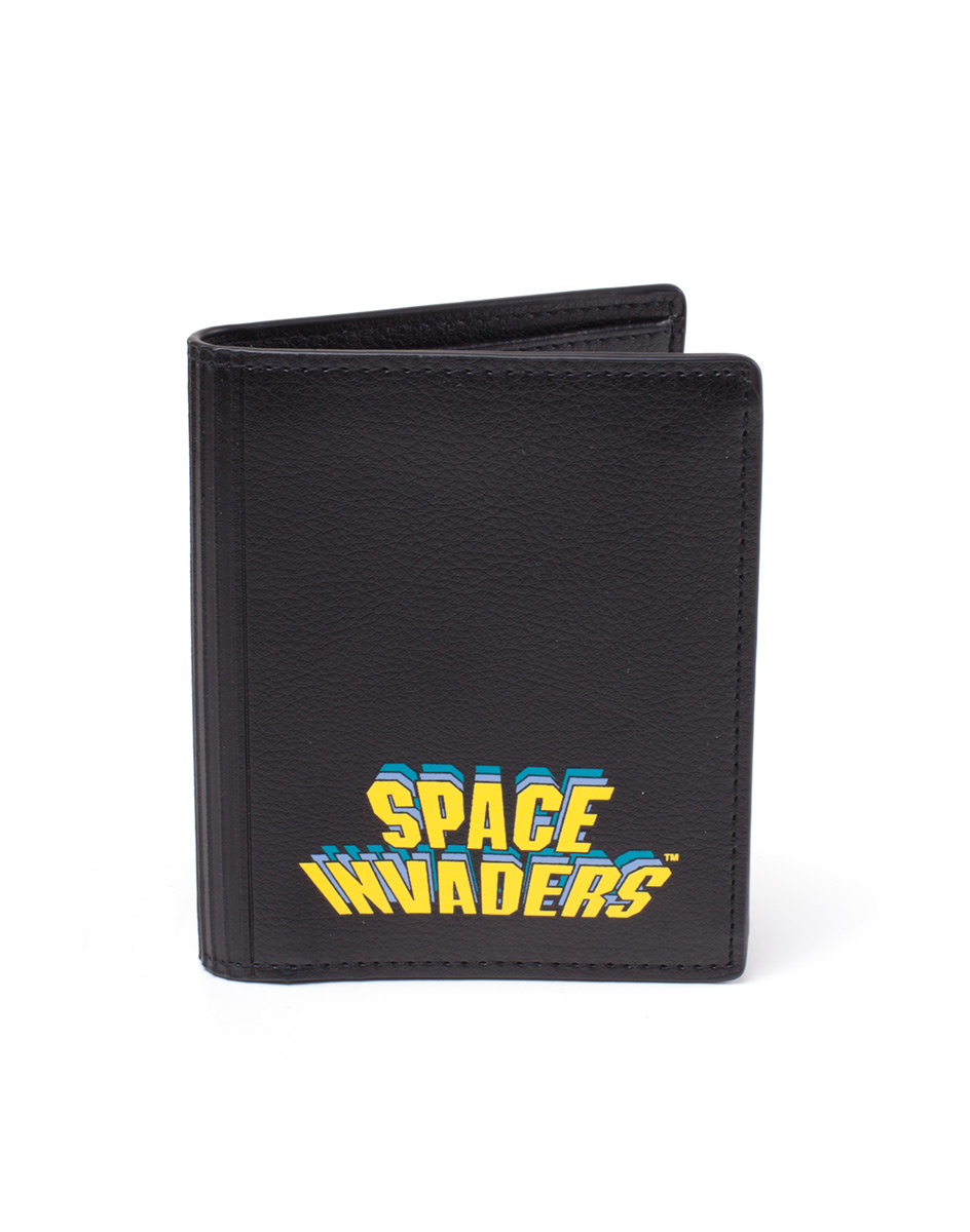 Difuzed Space Invaders Printed Pu Bifold Wallet