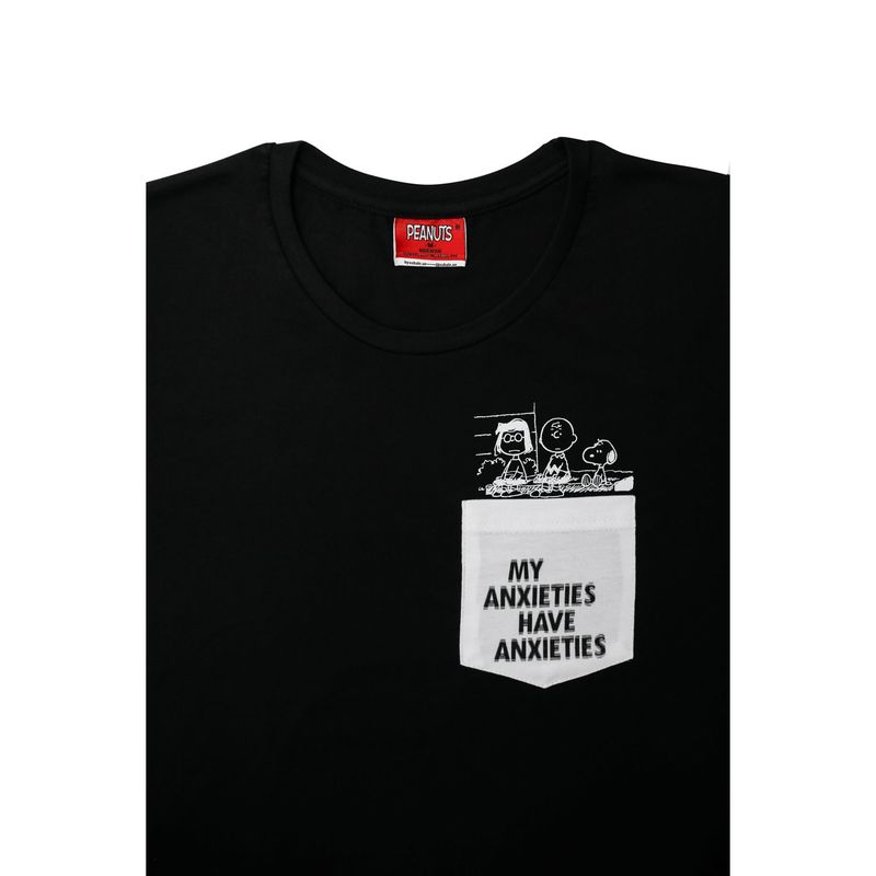 Exhale Anxious Peanuts Unisex T-Shirt Black