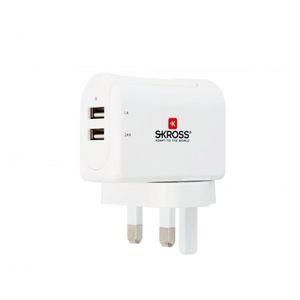 Skross 3.4A Uk 2 Port USB Charger