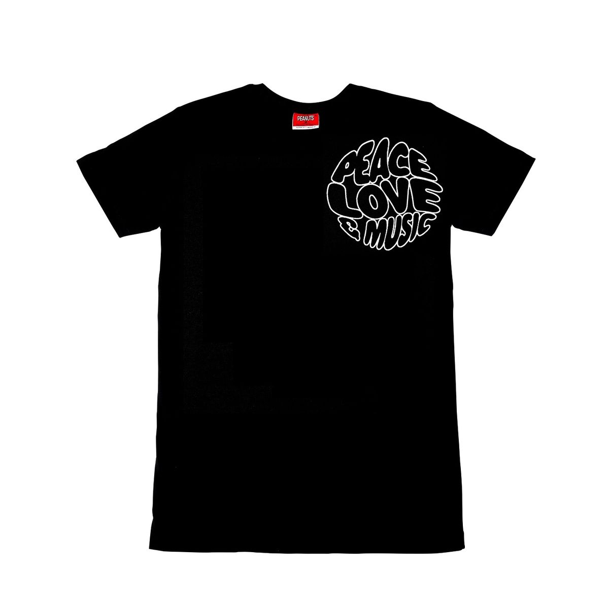 Exhale Peace Love & Music Unisex T-Shirt Black