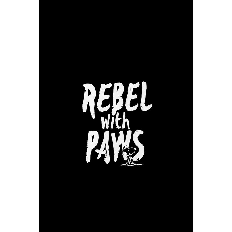 Exhale Rebel With Paws Unisex T-Shirt Black