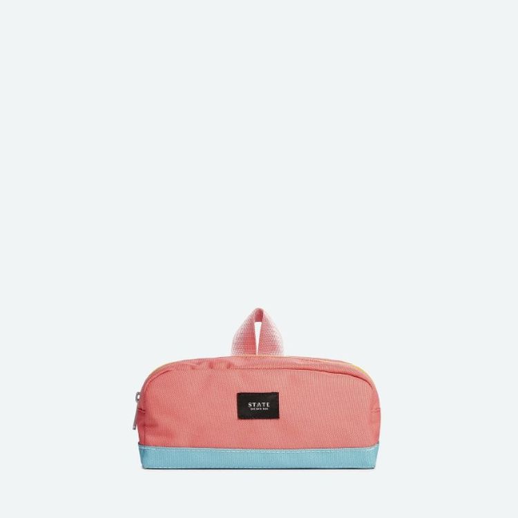State Bags Clinton Pink/Mint Pencil Case