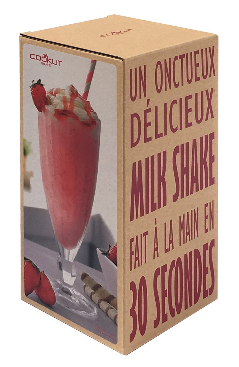 Cookut Milkshock Milkshake Shaker with 2 Glasses and Straws